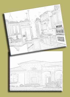 Design Process starting with drawings